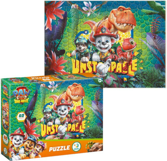 Paw Patrol: Dino Movie puzzle 32 x 23 cm 60 dielikov