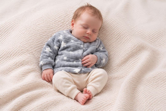 Zimný kabátik so stojačikom wellsoft svietiaci v tme Baby Service