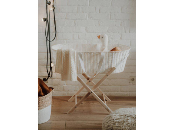 Mojžišov košík pre bábätko Paper Dream white + matrac Airdream Ahojbaby
