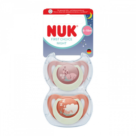 Cumlík First Choice Night 0-6 m 2 ks NUK