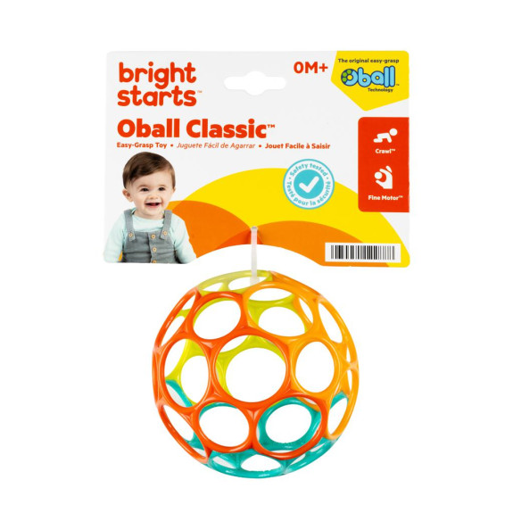 Hračka Oball™ Classic 10 cm oranžová/tyrkysová 0 m+