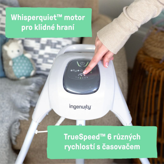 Hojdačka pohupujúca hudobný Chambray 0 m+, do 9 kg Ingenuity