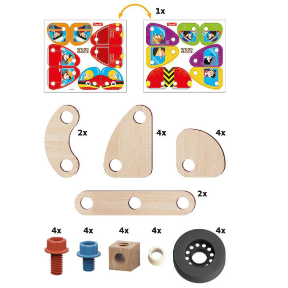 Quercetti PlayBio - Wood Vehicle