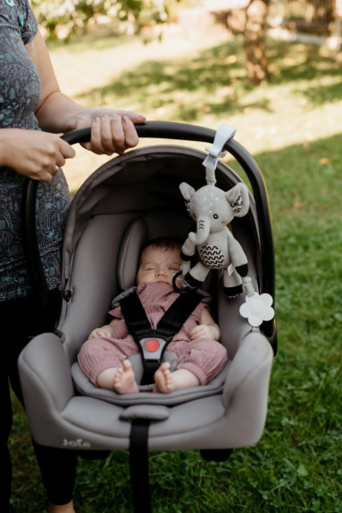 Hrkálka plyš 30 cm záves na postieľku/kočík 0 m+ babyted
