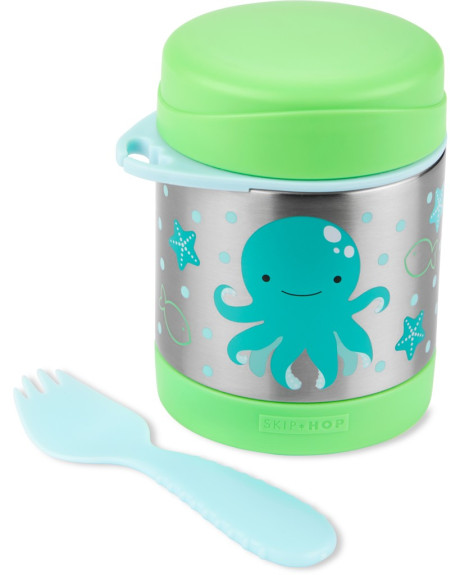 Termoska na jedlo s lyžičkou/vidličkou Zoo 3 r+ 325 ml Skip Hop