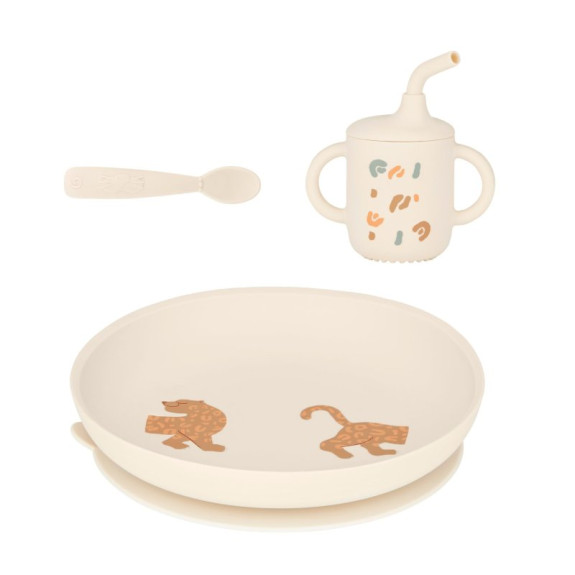 Silikónová jedálenská sada Grown-Up Meal Set Little Babymoov