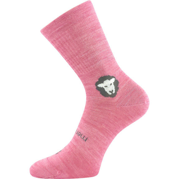 Ponožky detské anatomicky tvarované Barefootik Merino VoXX Ružové 3 páry Veľ. 20-24