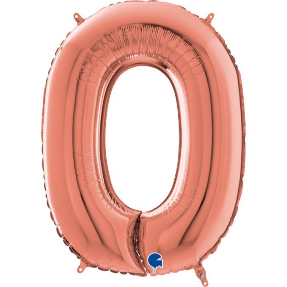 Fóliový balónik - Nafukovacie číslice Rose Gold 66 cm