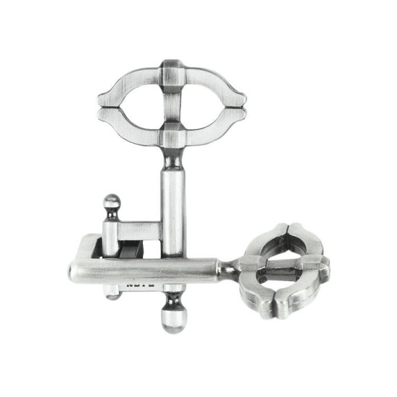 Mini Huzzle Cast - Key II strieborný