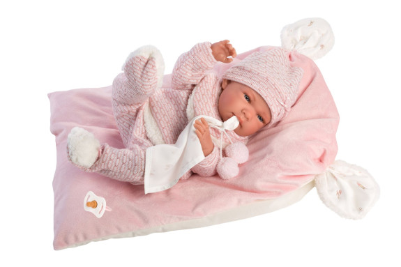 Obleček pre bábiku bábätko New Born veľkosti 40-42 cm s doplnkami Llorens