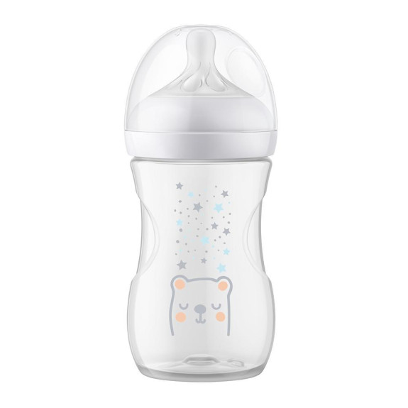 Fľaša Natural Philips Avent Response s ventilom AirFree 260 ml, 1 m+