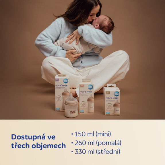Fľaša antikoliková Natural Shape 330 ml Canpol babies