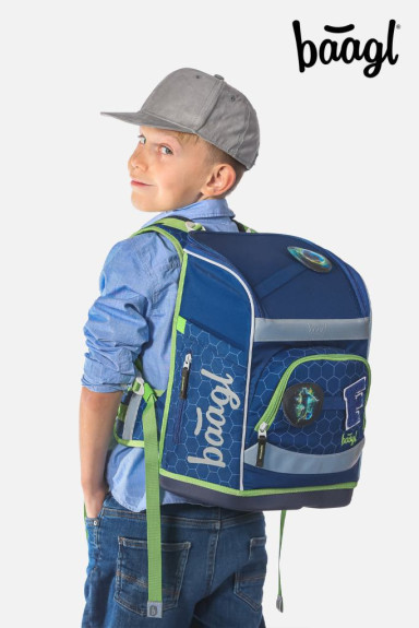 Set 3 Zippy plus Futbalová lopta: aktovka, peračník, sáčok Baagl