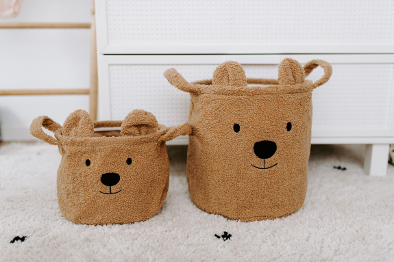 Kôš na hračky Teddy Beige 30 x 30 x 30 cm Childhome