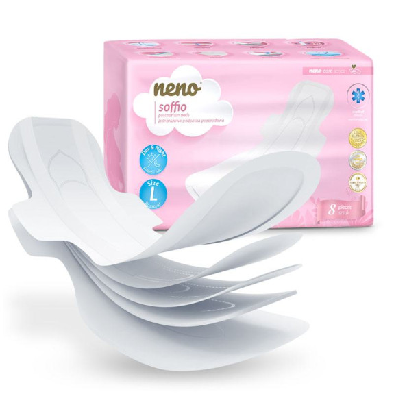Vložky popôrodné s krídelkami Soffio 8 ks Neno
