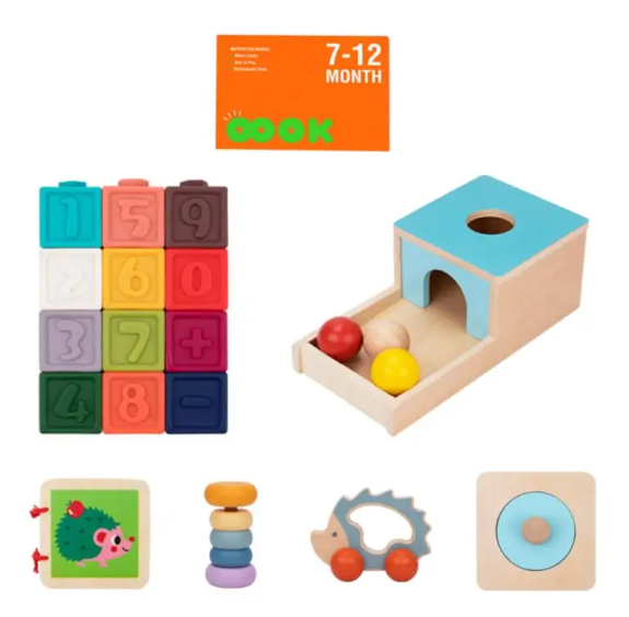 Edukačný box Mini 7–12 mesiacov 6 ks