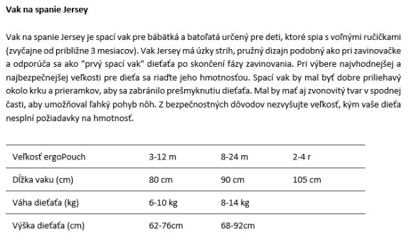 Vrece na spanie s rukávmi org. bavlna Jersey Oatmeal Marle 3,5 tog Ergopouch