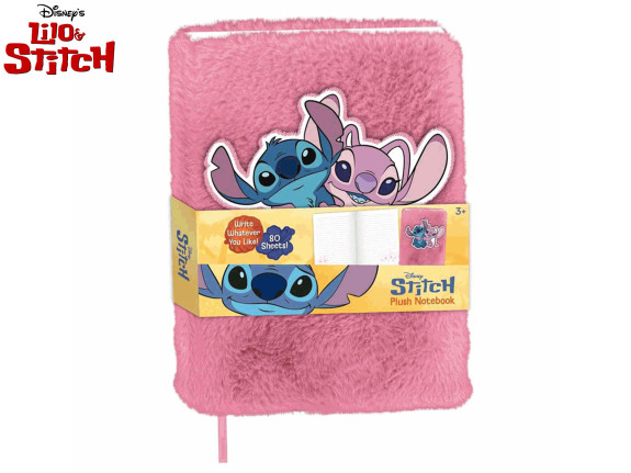 Zápisník plyšový 80 strán Lilo & Stitch