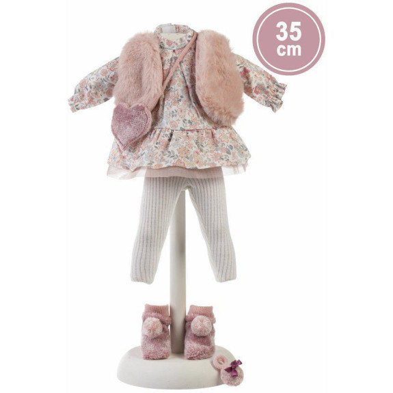 Realistická bábika Sara s mäkkým látkovým telom 35 cm Llorens