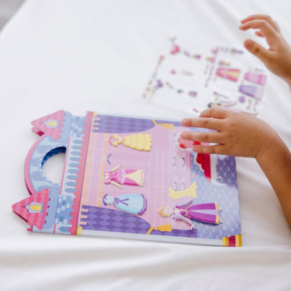 Adhézny zošit so samolepkami Princezné Melissa & Doug