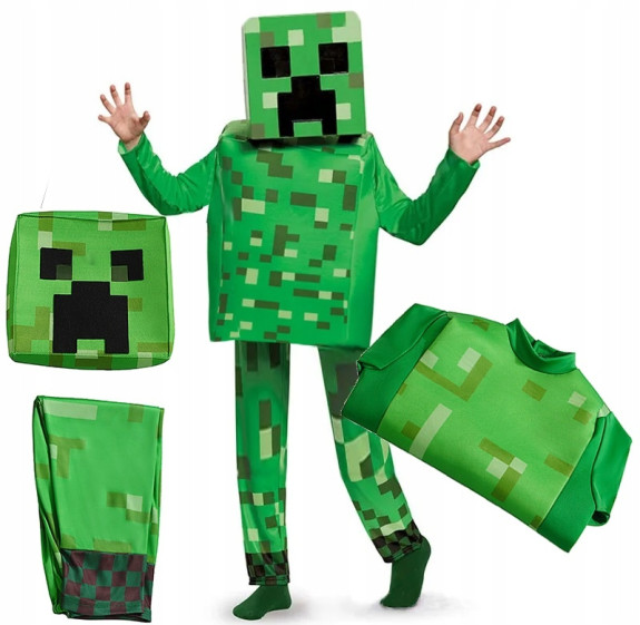 Detský kostým Minecraft Creeper Vel. 104-116/S