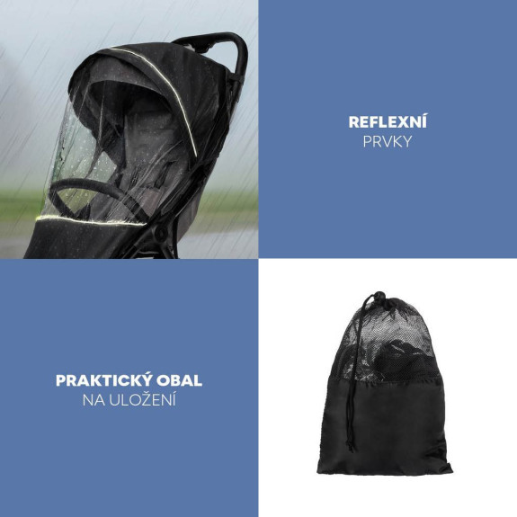 Pláštenka na kočík univerzálna exclusive Black Zopa