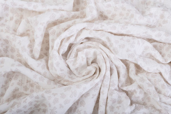 Mušelínové prestieradlo Dizajn s gumou 60 x 120 cm BabyMatex