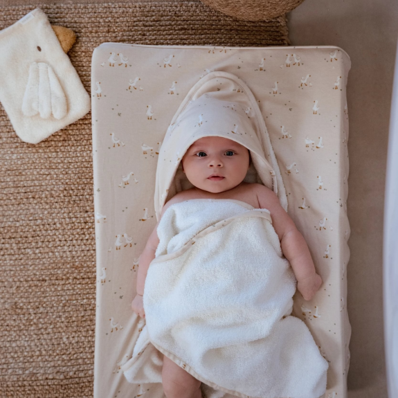 Darčeková sada s osuškou Husa Newborn Naturals Little Dutch