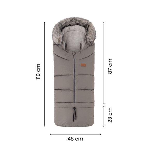 Set zimný fusak Arctic 4 v 1 + rukavice na kočík Furry Petite & Mars