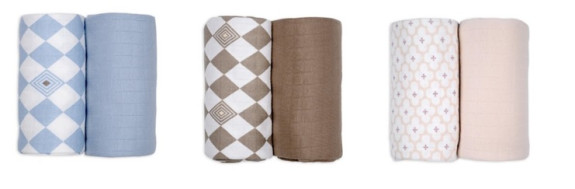 Swaddler Solid Matcha 2 balenia 110 x 110 cm Lodger