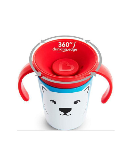 Munchkin - Juniorský hrnček WildLove 360 ° s uškami 177 ml