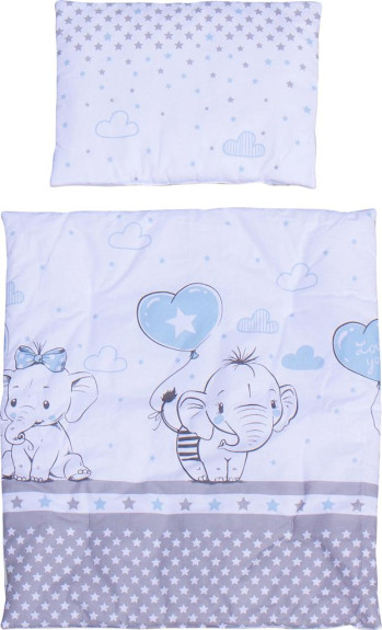 Set perinka a vankúš do kočíka Scarlett Gusto - modrá