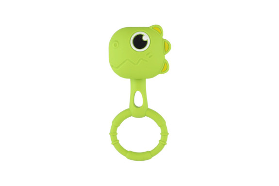 Hrkálka dino 2ks silikón 13 x 5 cm Babyted