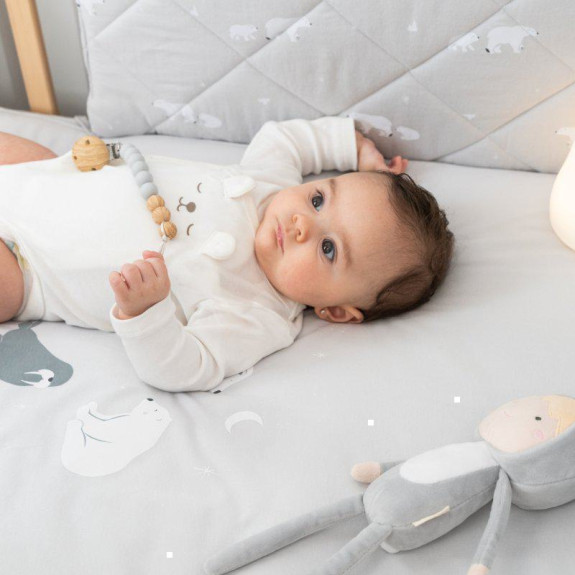 2-dielny bavlnený set do postieľky 0 m+ bonjourbébé