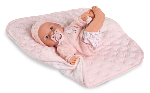 Mrkacie bábätko so zvukmi a mäkkým látkovým telom 37 cm Bimba 14365 Antonio Juan