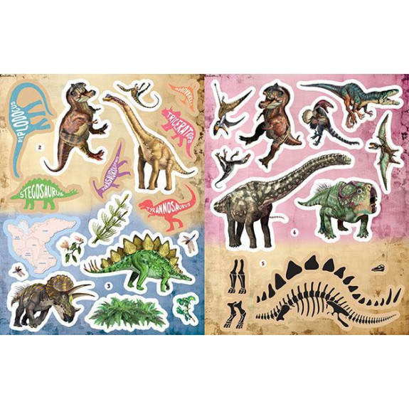 Samolepková knižka Dinosaury