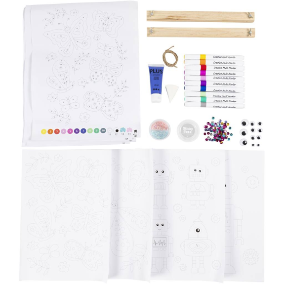 Kreatívna súprava Craft Kit Colouring Butterfly & Robot Creativ Company