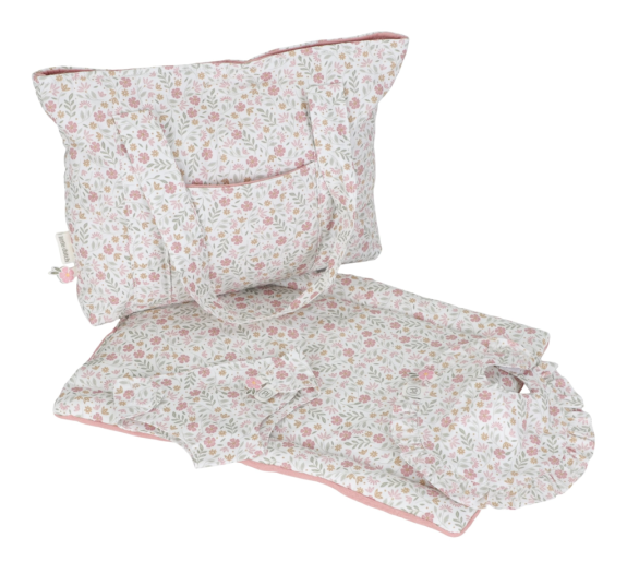 Prebaľovacia taška pre bábiky Soft Flowers Little Dutch