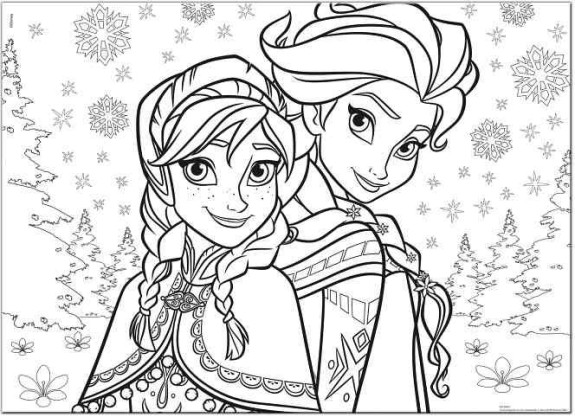 Frozen Puzzle Maxi 60 Elsa a Anna obojstranné 70x50 cm