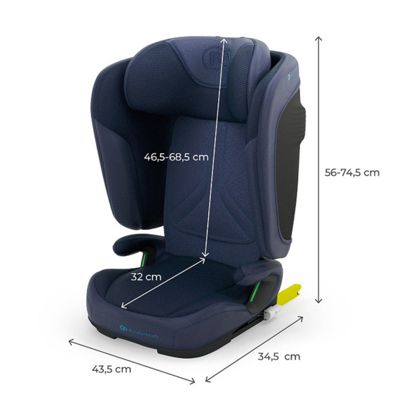 Autosedačka skladacia Unity 2 I-Size (100-150 cm) Kinderkraft
