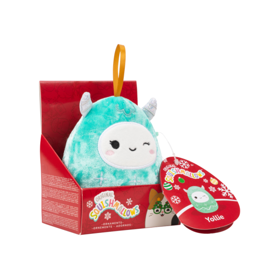Vianočná ozdoba Yetti - Yollie 10 cm Squishmallows
