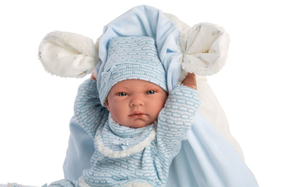 Obleček pre bábiku bábätko New Born veľkosti 40-42 cm s doplnkami Llorens