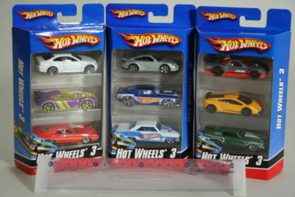 Hot Wheels Angličák 3 ks v balení Mattel