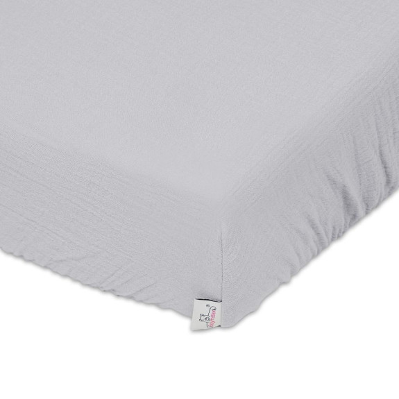Mušelínové prestieradlo s gumou 60 x 120 cm BabyMatex