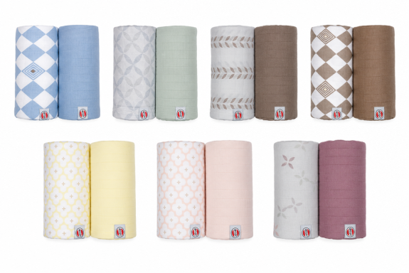 Swaddler Solid Matcha 2balenie 110 x 110 cm Lodger