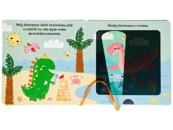 Malý dinosaurus hľadá kamarátov s kúzelnou baterkou