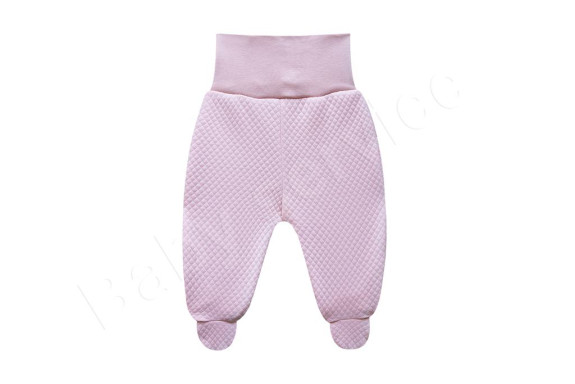 Prešívané polodupačky lososové Baby Service