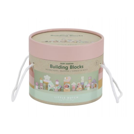 Kocky drevené 50 ks v tube Fairy Garden Little Dutch