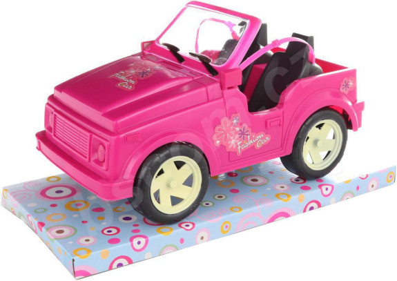 Auto pre bábiky ružové