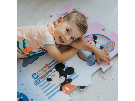 Penové puzzle Mickey Mouse 32 x 32 x 1 cm 8 ks